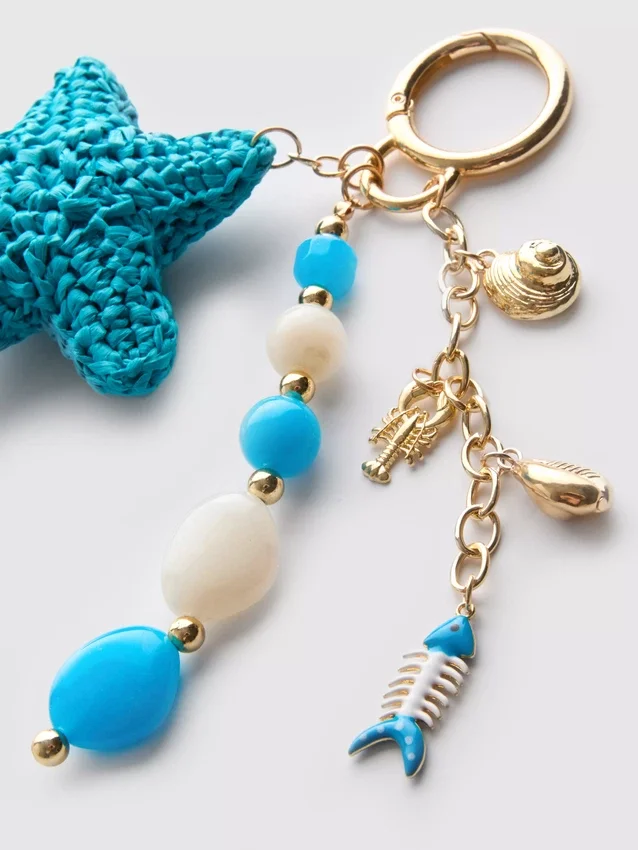 Colgante para bolso con forma de estrella de mar