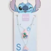 Collar con colgante de inicial de Stitch de Disney