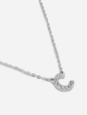 Collar con iniciales de strass