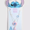Collar de varias vueltas con inicial de Stitch de Disney