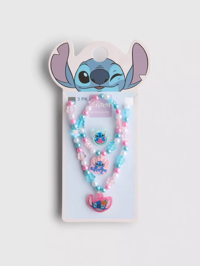 Conjunto de 3 piezas de joyas de Stitch de Disney