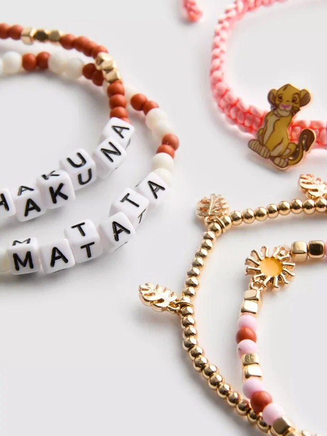 Conjunto de 5 pulseras de «El rey león» de Disney