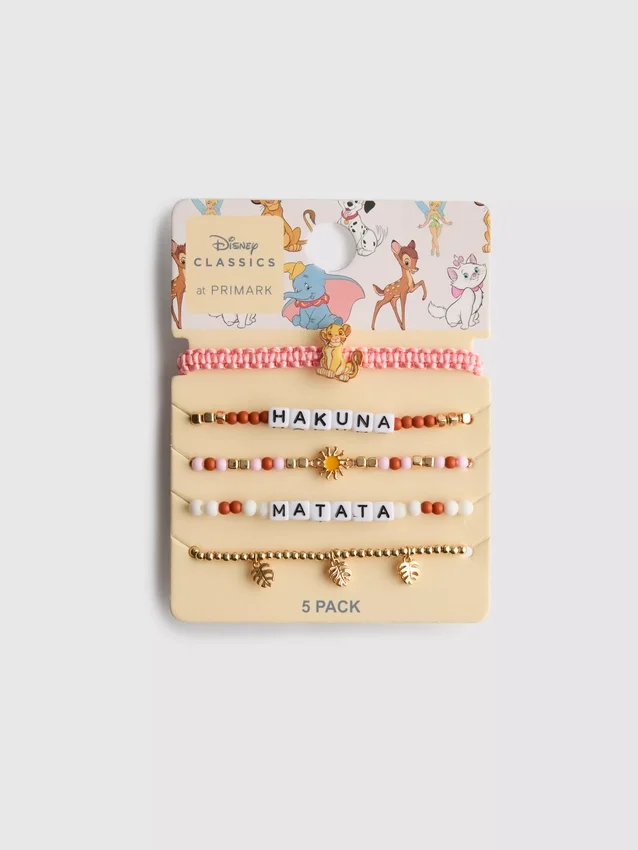 Conjunto de 5 pulseras de «El rey león» de Disney