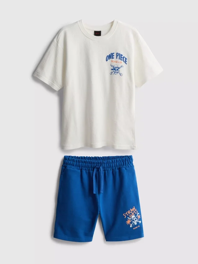 Conjunto de camiseta y pantalones cortos de una sola pieza
