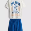 Conjunto de camiseta y pantalones cortos de una sola pieza