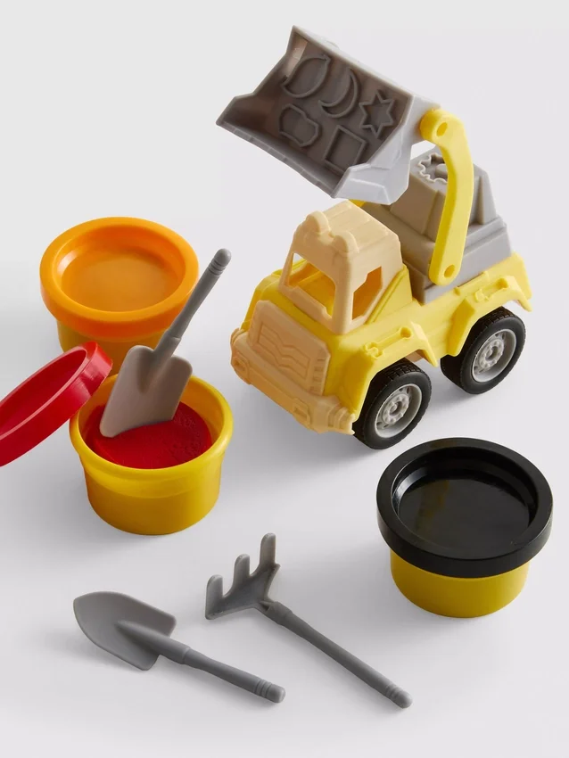 Conjunto de excavadora y plastilina