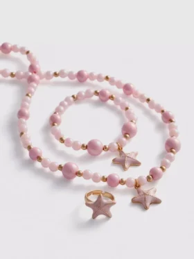 Conjunto de joyas de 3 piezas con dijes de estrella de mar