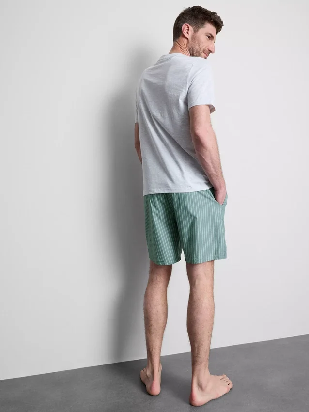 Conjunto de pijama corto con textura