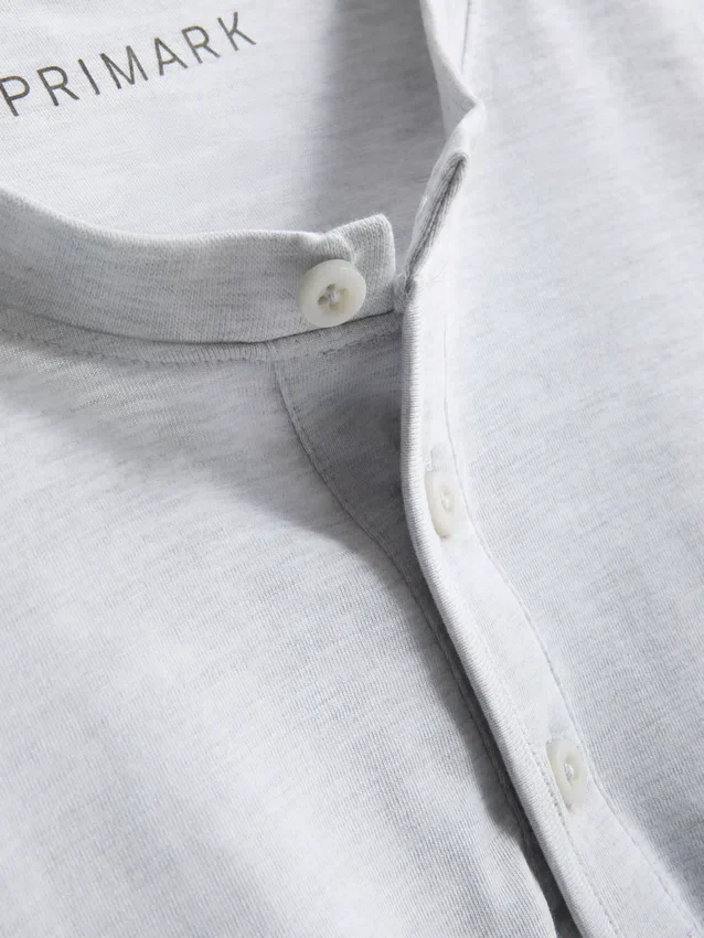 Conjunto de pijama corto con textura