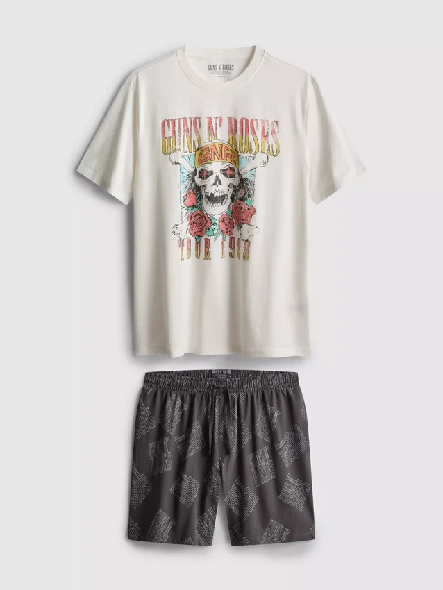 Conjunto de pijama corto de Guns N' Roses