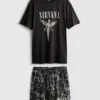 Conjunto de pijama corto Nirvana