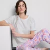 Conjunto de pijama de algodón estampado