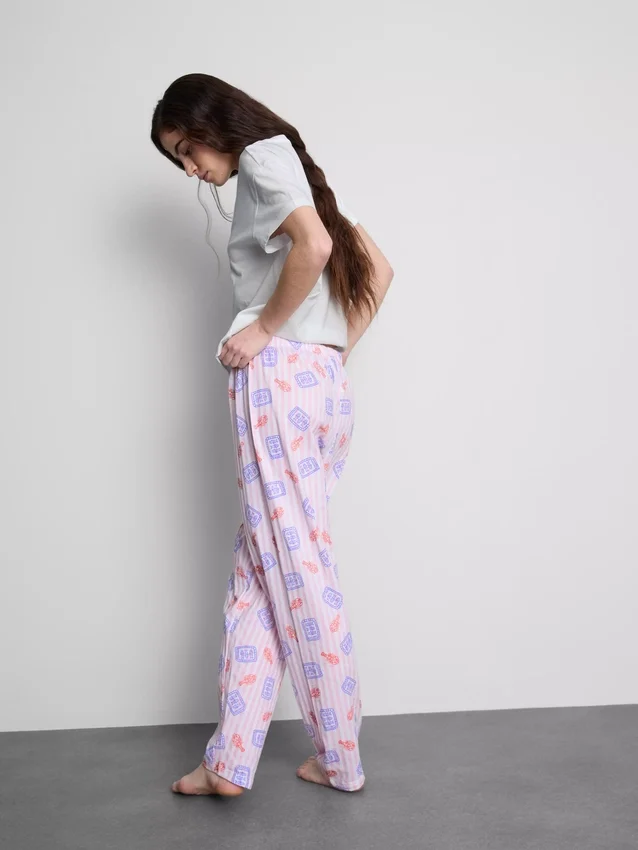 Conjunto de pijama de algodón estampado