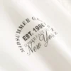 Conjunto de pijama de algodón estampado con cuello redondo