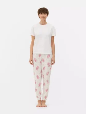 Conjunto de pijama de manga corta estampado