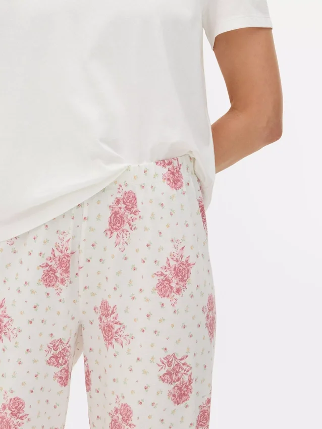 Conjunto de pijama de manga corta estampado
