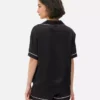 Conjunto de pijama de pantalones cortos estilo boyfriend de satén