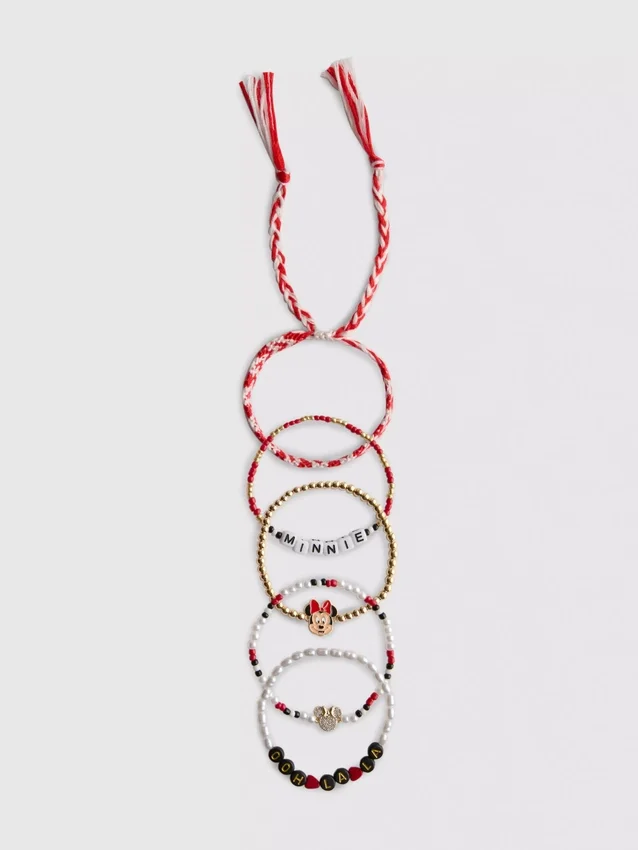 Conjunto de pulseras de Minnie Mouse de Disney