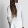 Conjunto de suéter y camiseta sin mangas de punto calado