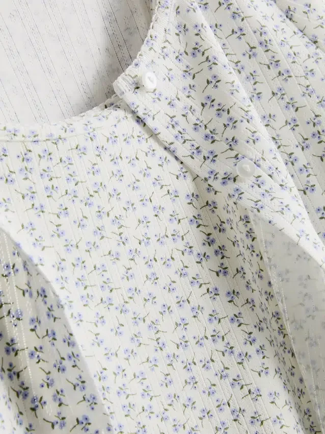 Conjunto de suéter y camiseta sin mangas de punto calado