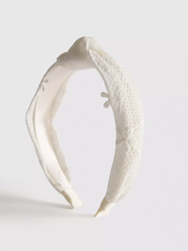 Diadema con nudo floral