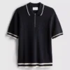 El polo con cremallera texturizada de The Edit