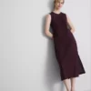 El vestido midi sin mangas de lino de The Edit