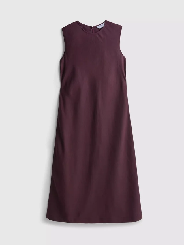 El vestido midi sin mangas de lino de The Edit