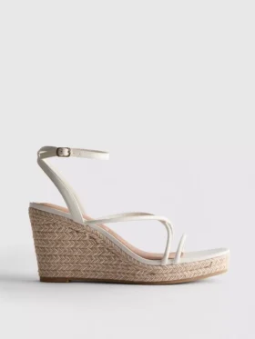 Espadrillas de cuña con tiras