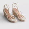 Espadrillas de cuña con tiras