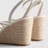 Espadrillas de cuña con tiras
