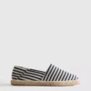 Espadrillas sin cordones a rayas