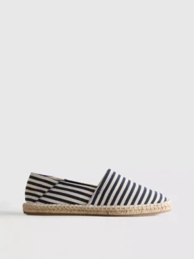 Espadrillas sin cordones a rayas