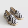 Espadrillas sin cordones a rayas