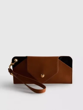 Estuche para gafas de sol de imitación de cuero