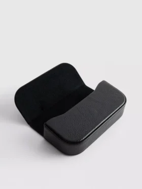 Estuche para gafas de sol de imitación de cuero