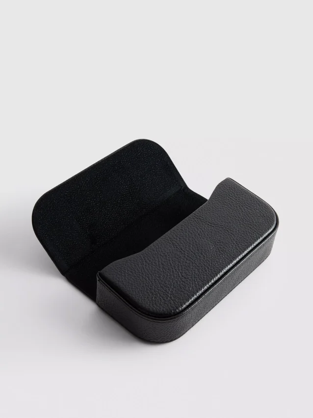 Estuche para gafas de sol de imitación de cuero