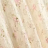 Falda midi floral texturizada de mezcla de algodón