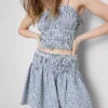 Falda skater de cuadros vichy