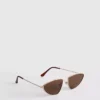 Gafas de sol con marco de metal estilo aviador