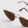 Gafas de sol con marco de metal estilo aviador