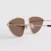 Gafas de sol con marco de metal estilo aviador