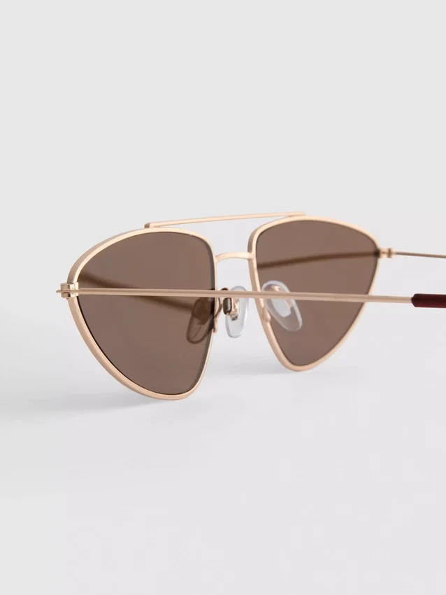 Gafas de sol con marco de metal estilo aviador
