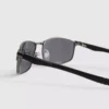 Gafas de sol con marco rectangular y efecto espejo