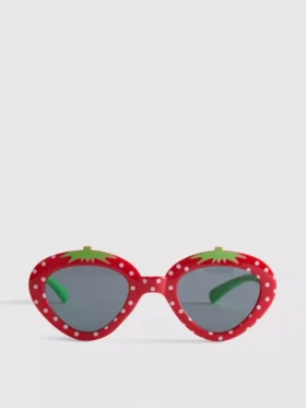 Gafas de sol con montura de fresa