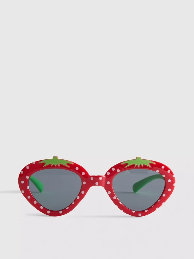 Gafas de sol con montura de fresa