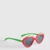 Gafas de sol con montura de fresa