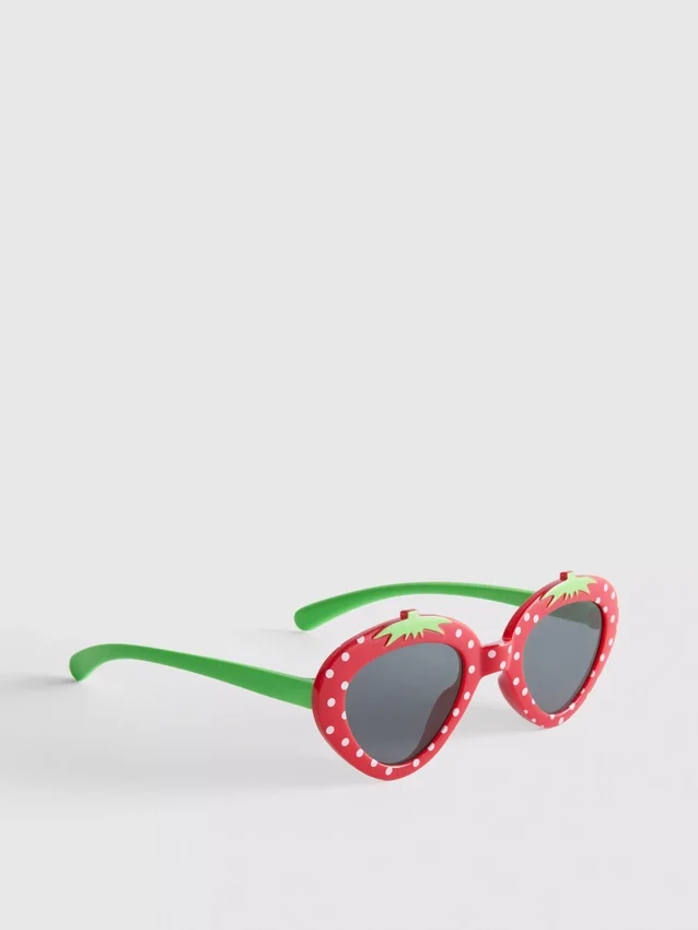 Gafas de sol con montura de fresa