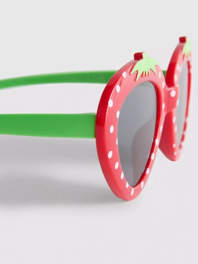 Gafas de sol con montura de fresa