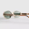 Gafas de sol con montura metálica geométrica